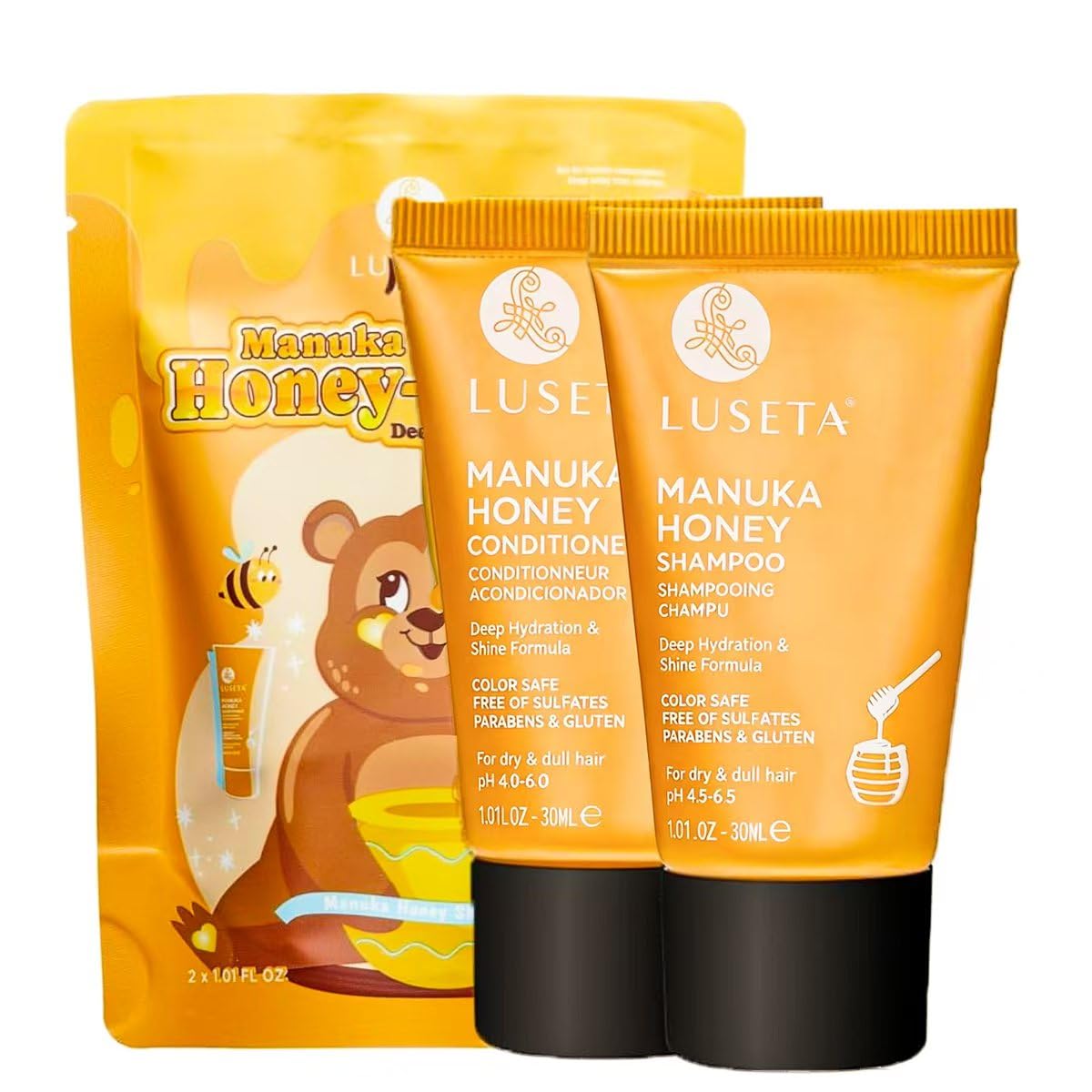 L LUSETA Luseta Manuka Honey Shampoo & Conditioner Set - sets and kits beauty | Mubboo