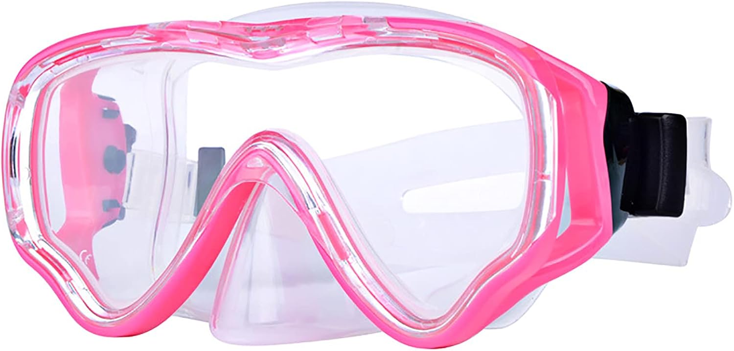 Universal Swim Goggles, Clear Wide View Swimming Diving Mask with Nose