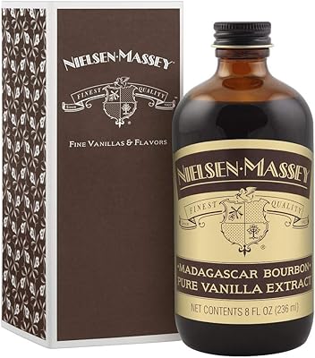 Nielsen-Massey Madagascar Bourbon Pure Vanilla Extract for Baking and Cooking, 8 Ounce Bottle with Gift Box