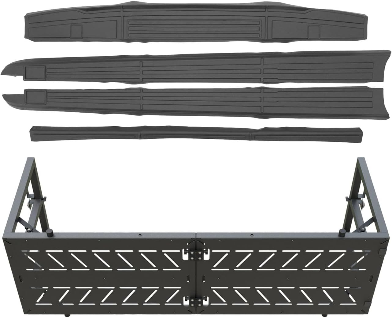 Xipoo Truck Bed Extender Compatible with 2015-2025 Ford F150 5.5FT Truck Bed Rail Caps Replacement for 2015-2025 Ford F-150 Accessories