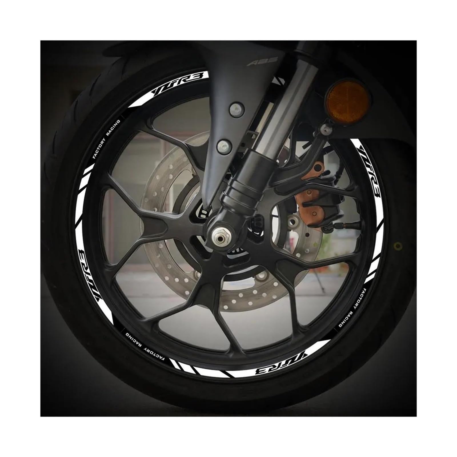 do YZF R3 YZF R3 YZFR3 YZF R3 odblaskowa naklejka na koła wewnątrz naklejki na piastę paski taśma wodoodporne naklejki (wielokolorowe)