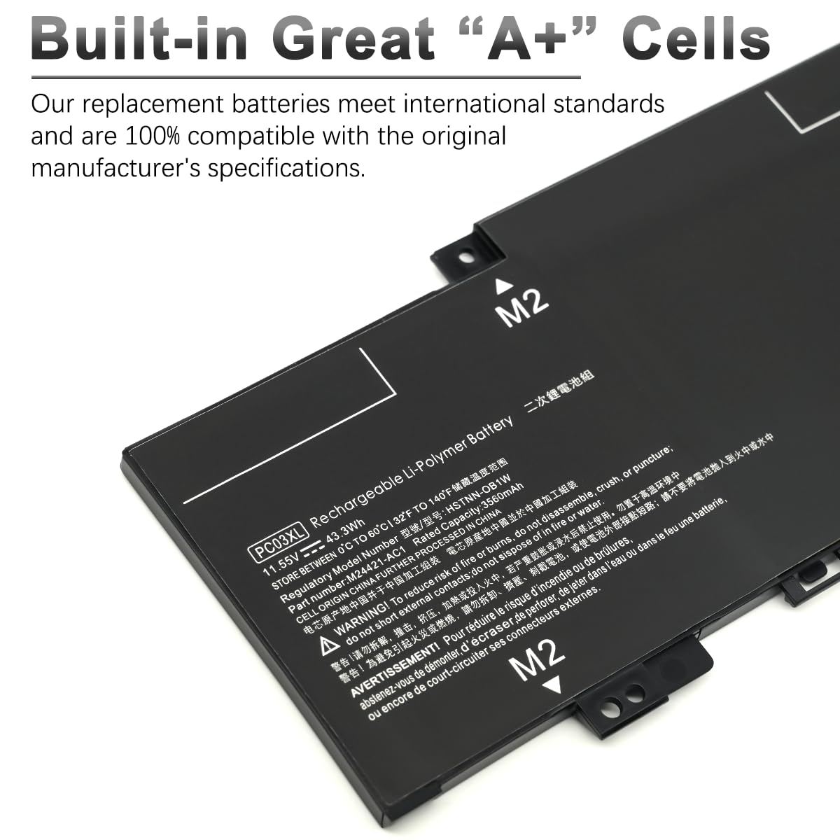 PC03XL Laptop Akku für HP Pavilion X360 14 15 14-DY 14M-DY 15-ER 14-EK Pavilion Aero 13-BE Pavilion X360 Convertible 14-DY Series M24648-005 PC03043XL HSTNN-OB1W M24421-271