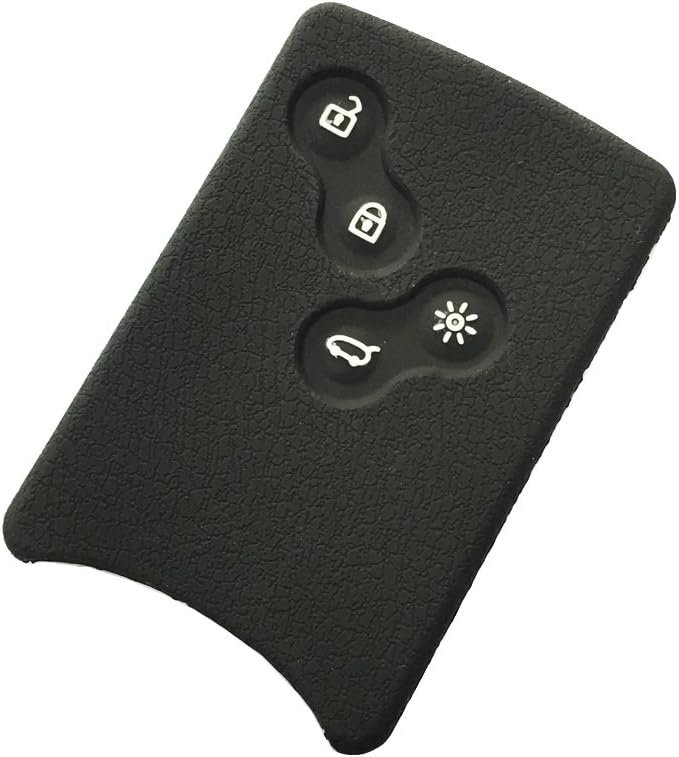 Kooteng-4 Buttons Black Silica Gel/Silicone Smart Key Cover Case for Koleos Laguna Megane Talisman Latitude Renault Available