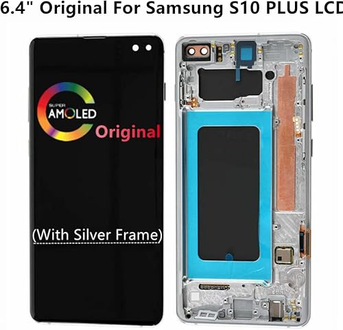 Miniatura 2 de 6.4" Original para Samsung Galaxy S10 Plus SM-G975F SM-G975F/DS SM-G975U SM-G975W LCD S10PLUS Pantalla táctil Digitalizador Asamblea Reemplazo (con