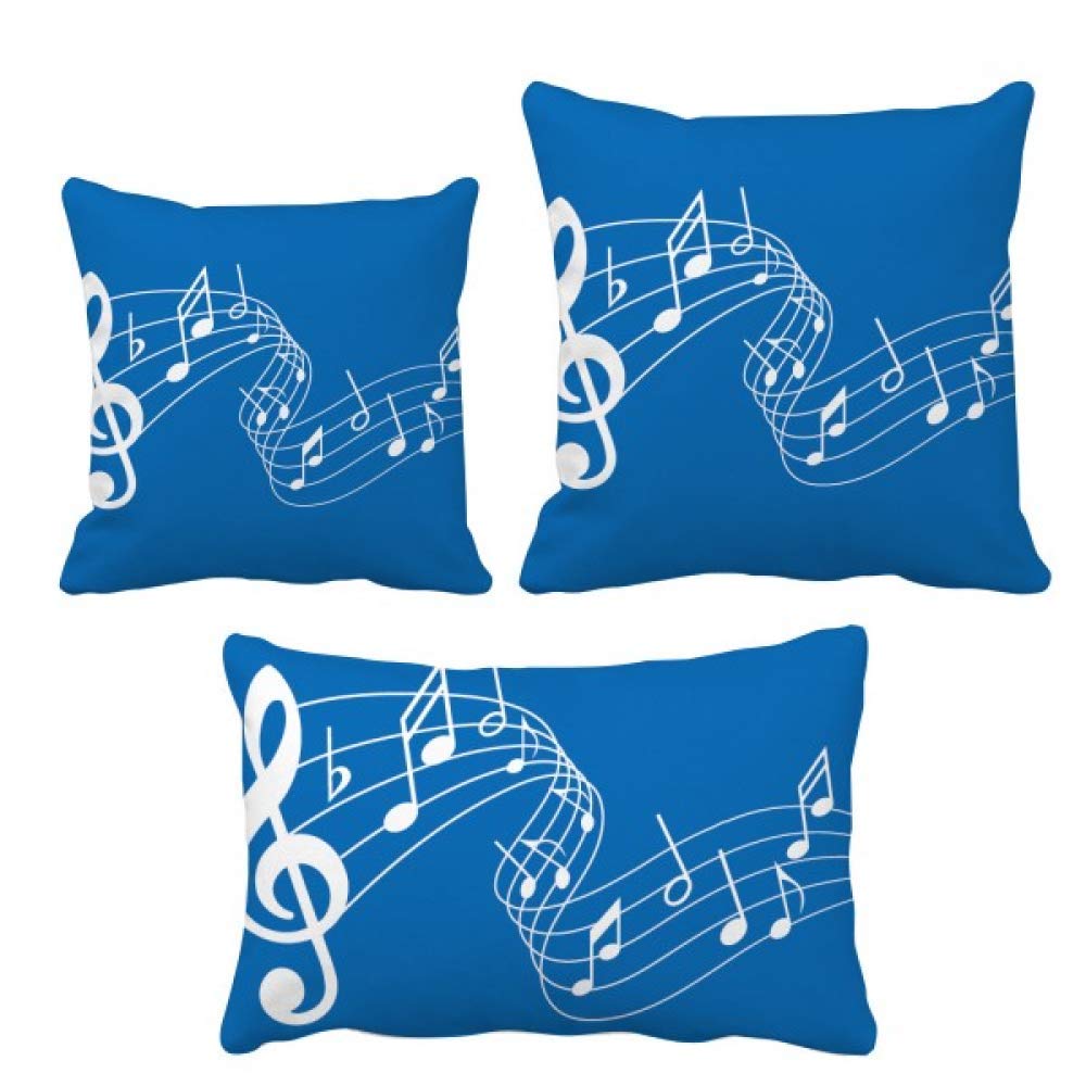 Housse de coussin bleu DIYthinker Movg 5-le Staff textile deco canape salon