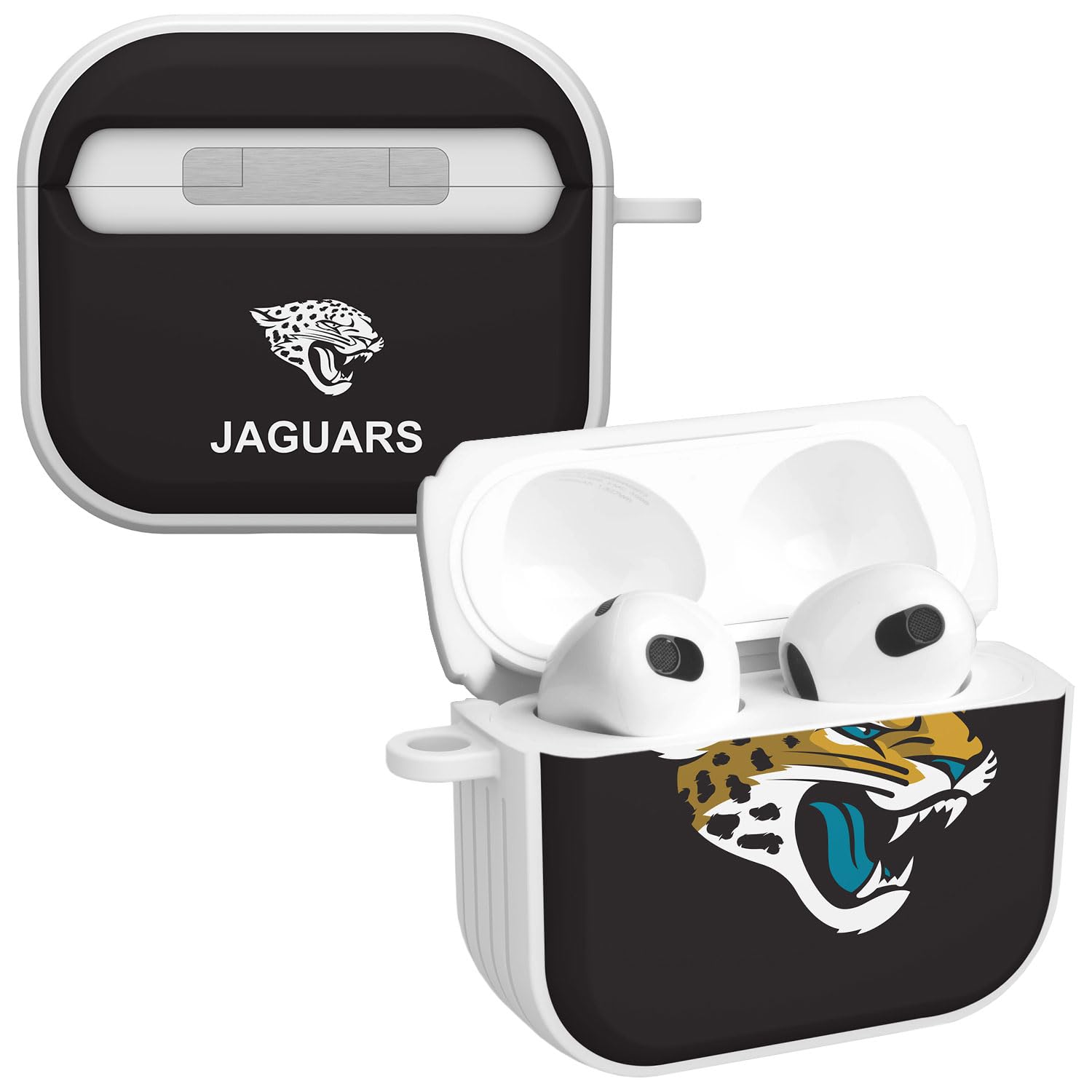 GAME TIME Jacksonville Jaguars HDX Case Cover Compatible with Apple AirPods Gen 3 (Classic)