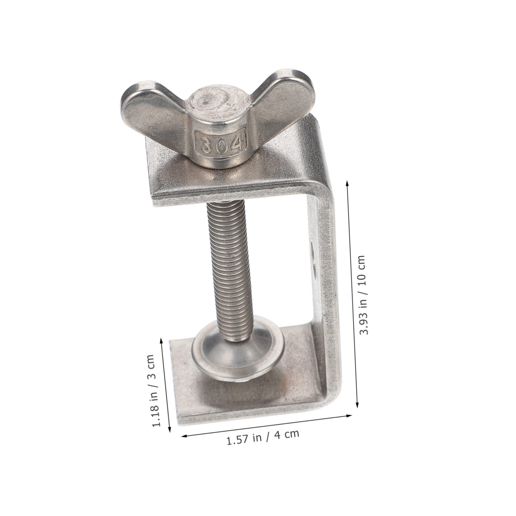 HOLIDYOYO Wood Working C-clamp Stainless Clamp Lightweight Portable I-beam Design