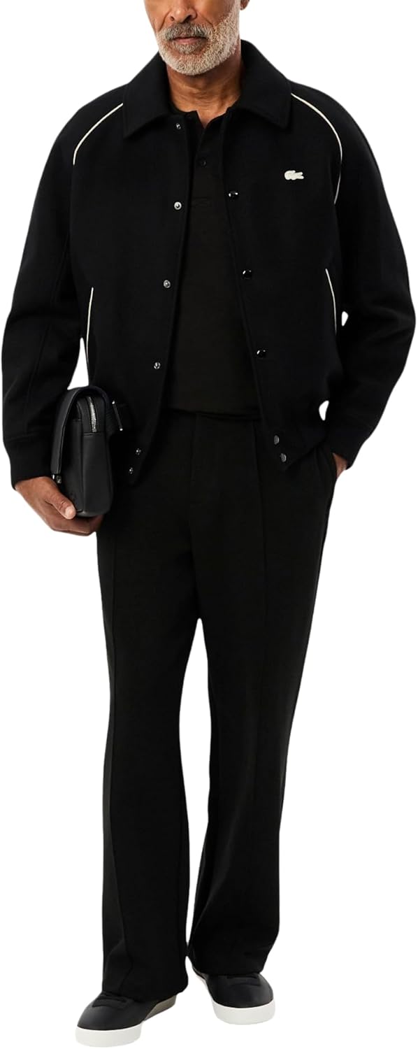 Lacoste Mens Regular Fit Long Sleeved Cotton Blend Polo Shirt - Image 4