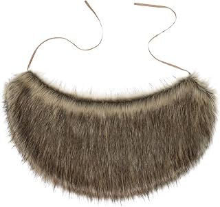 Viking Faux Fur Shawl Apron Medieval Costume Barbarian Collar Shoulder Wrap Cape Renaissance LARP Cosplay Outfit