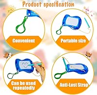 Vista 5 de Paquete de 24 mini tableros de dibujo magnéticos con llavero para mochila, juguetes de bocetos borrables al por mayor para niños, aula, regalos