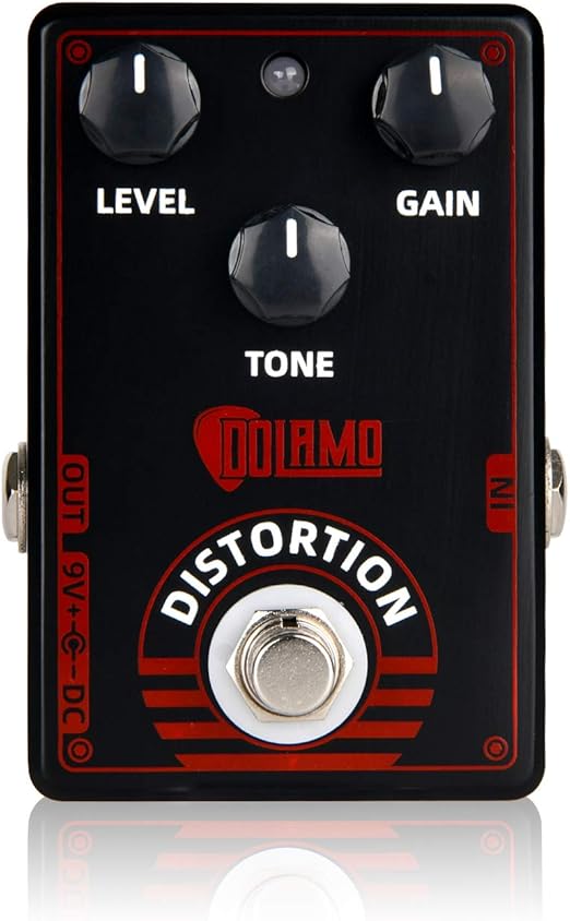 DOLAMO Guitarra Mini Pedal Procesador de Distorsión Clásica Efecto Tono