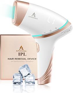 Aphrona® Hair Removal | For Full Body, Face, Sideburns, Stomach, Arms | Easy to Use |Safe & Effective Laser Hair Remover | Long-Lasting Hair Removal | FDA Cleared