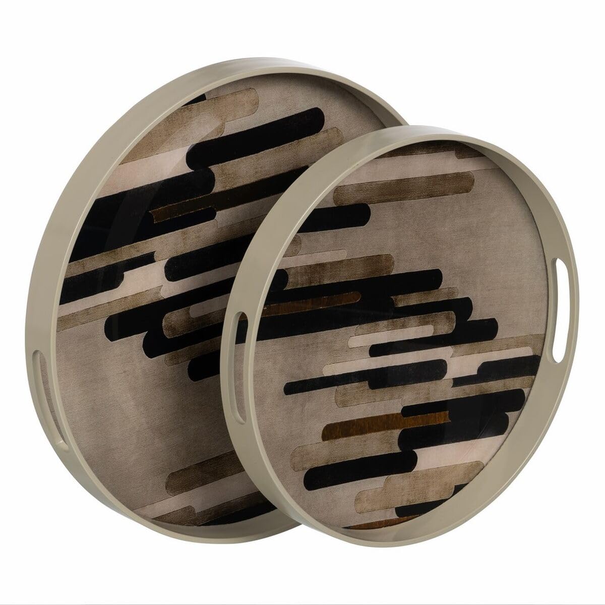 Plateaux à goûter PVC 42x42cm grand format pour service salon