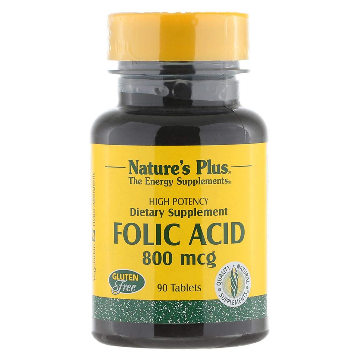 Folic Acid 800 Mcg As Methylfolates, 90 Tablets - Supports Healthy Cell Division & Tissue Growth, Suitable For Vegetarian