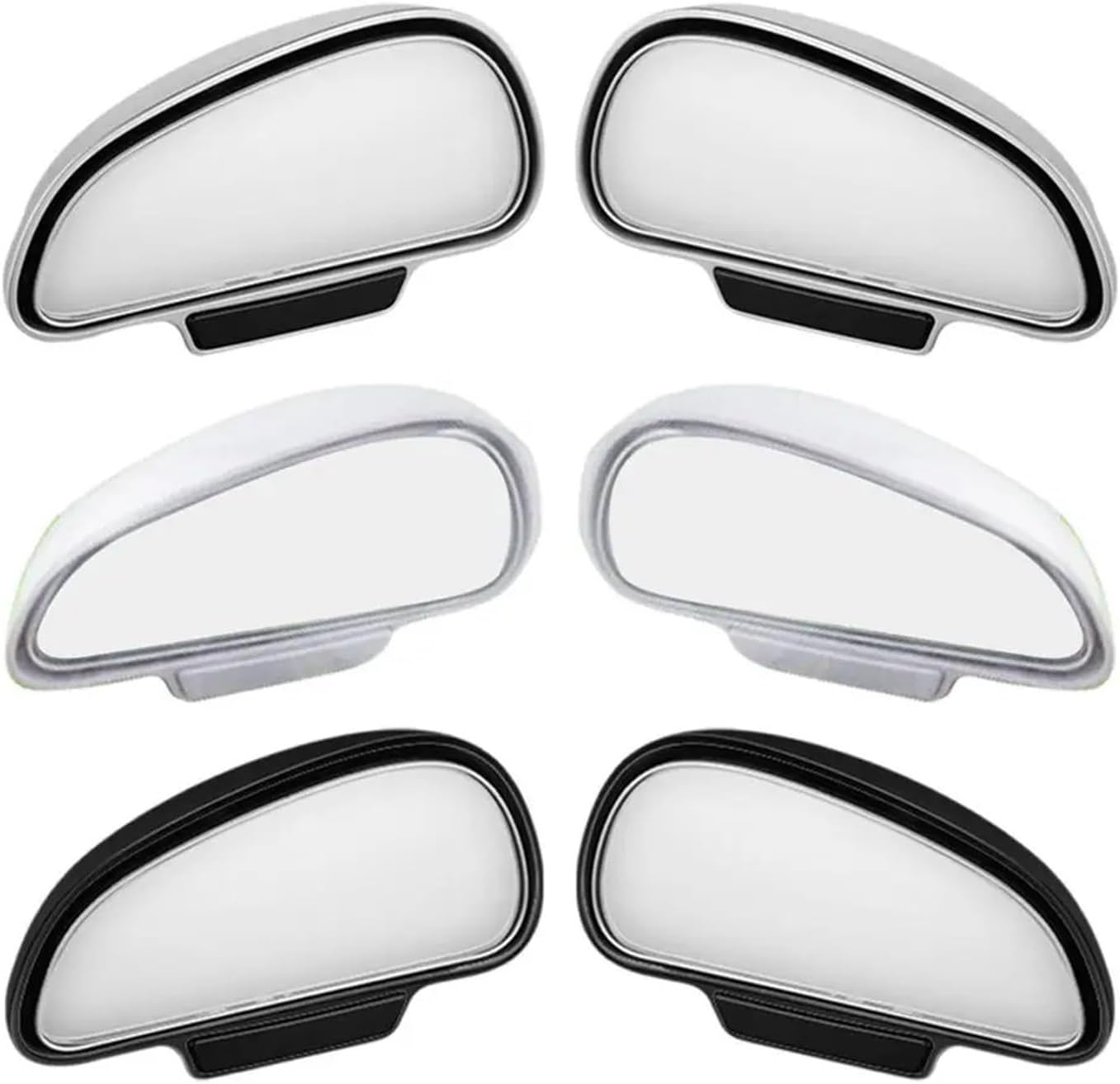 Luxury Adjustable Blind Spot Rearview Mirror for Safe Driving - Universal Fit(Silvery)