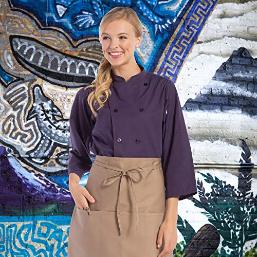 Uncommon Threads Womens Epic 3/4 Slv Chef Shirt Work Utility Apron, Sunflower, Large Us #TOP3