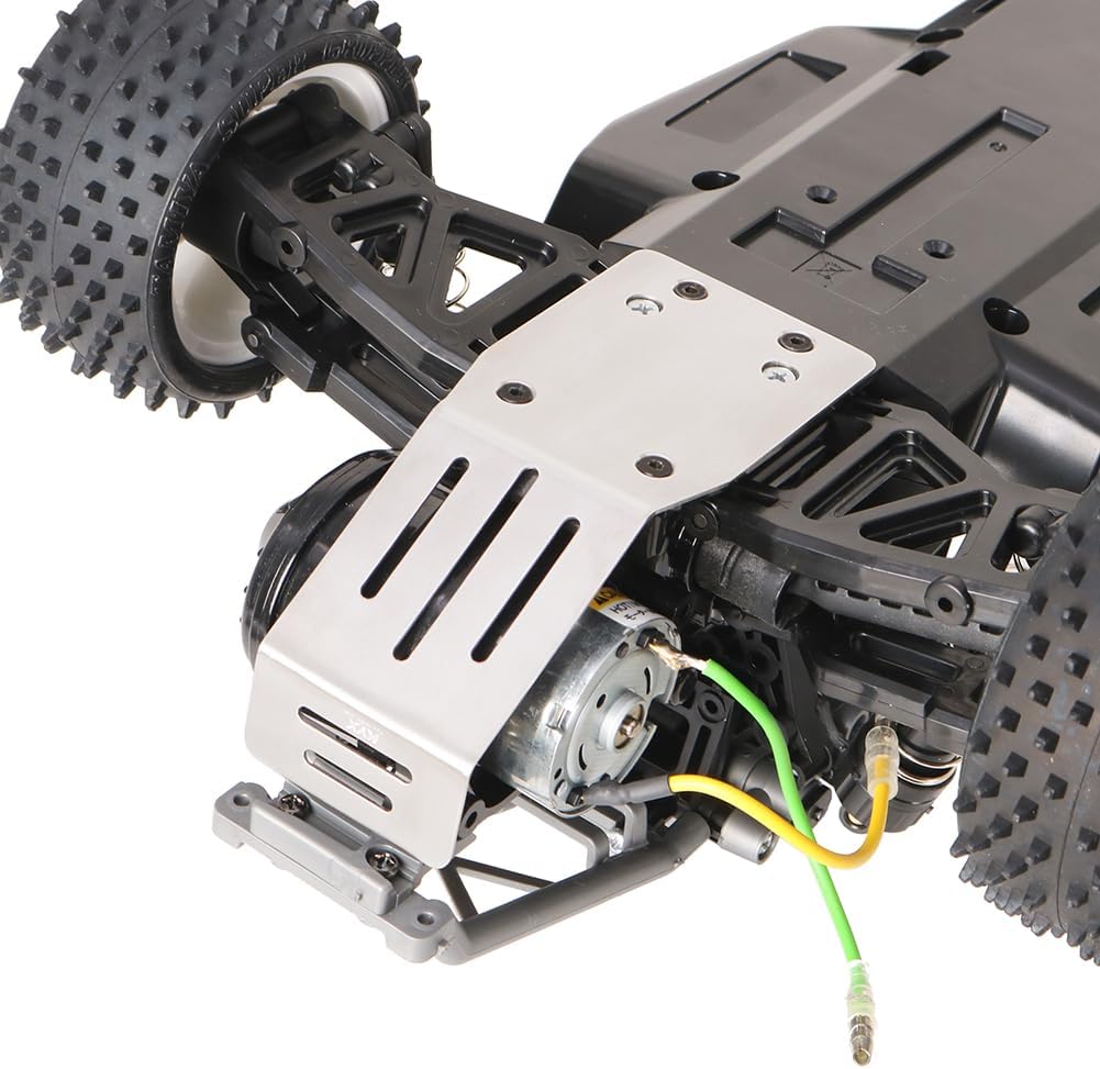 KYX Racing Stainless Steel Skid Plate Guard Chassis Guard for 1/10 Rc Crawler Tamiya DT04