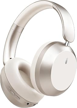 Y05 Bluetooth Headphones Wireless Over Ear with Microphone 48 Hours Playtime, High Sound Quality Foldable Soft Earpads Earphones for Travel - Starlight
