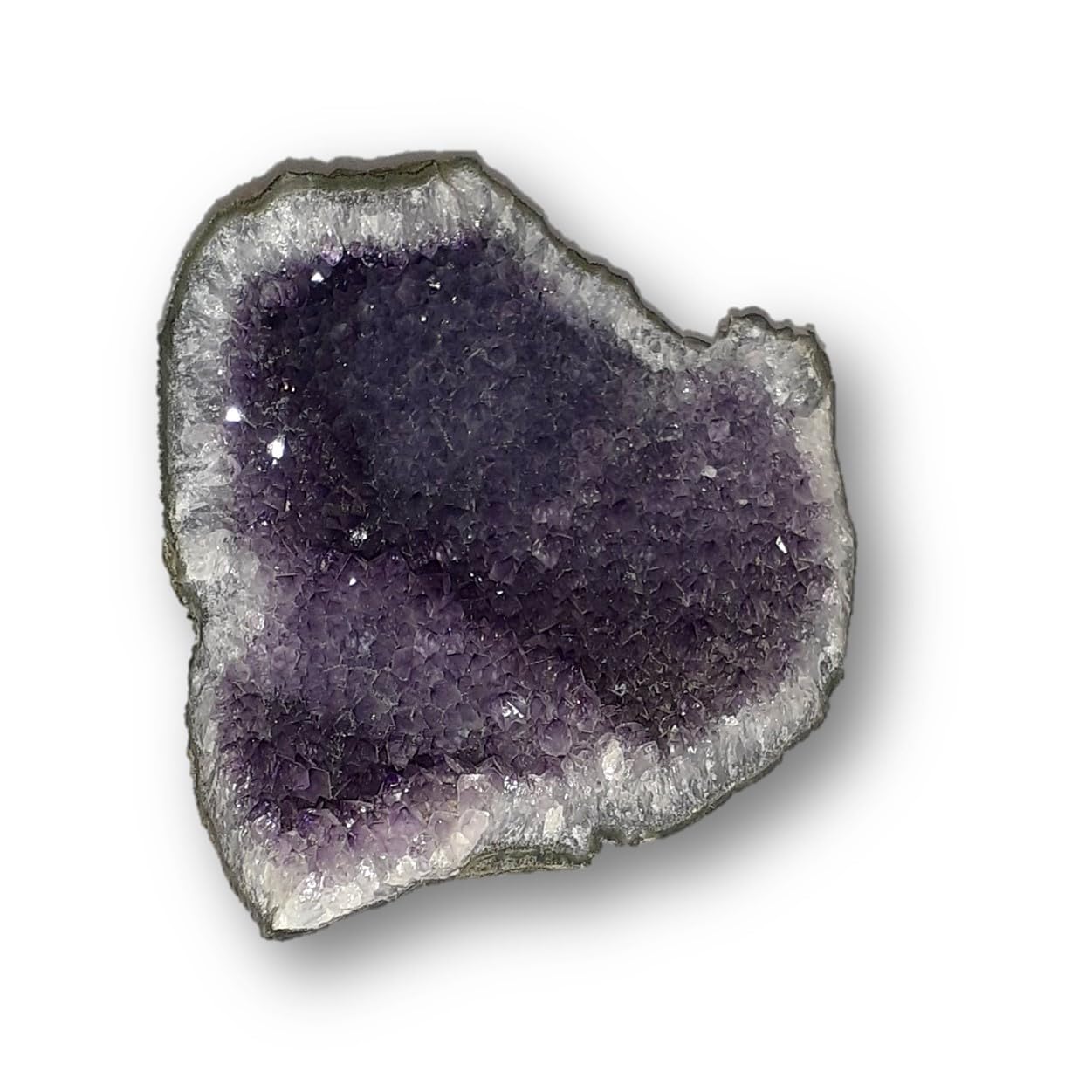 Natürlicher Amethyst | Amethyst Stein Drusenstück | Amethyst Edelstein natur (L-999)