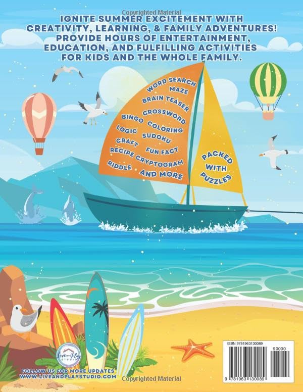 Ultimate Summer Adventure Activity Book for Engaging Young Minds: Exciting & Adventurous Themed Puzzles for Kids Ages 8-12 & Family Featuring Craft, ... Activity Book for Engaging Young Minds) - Image 2