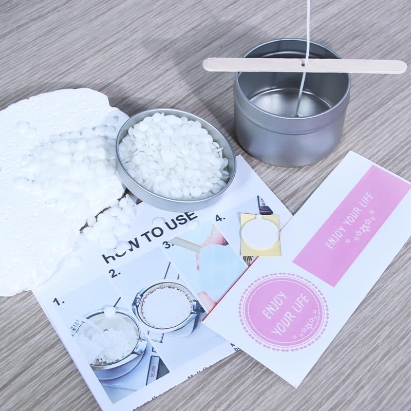 DIY Candle Making Supplies for Adults and Beginners, Including Soybean Wax, Exquisite Stickers, Candle Jars, Wicks, and Homemade Candle jar Sets with Essential Oils. image 5