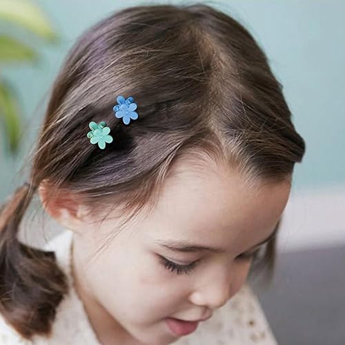 Miniatura 3 de 80 pinzas de mariposa para el cabello, pinzas para el cabello con diseño de flores, pinzas de mariposa para el cabello, pinzas pequeñas para el