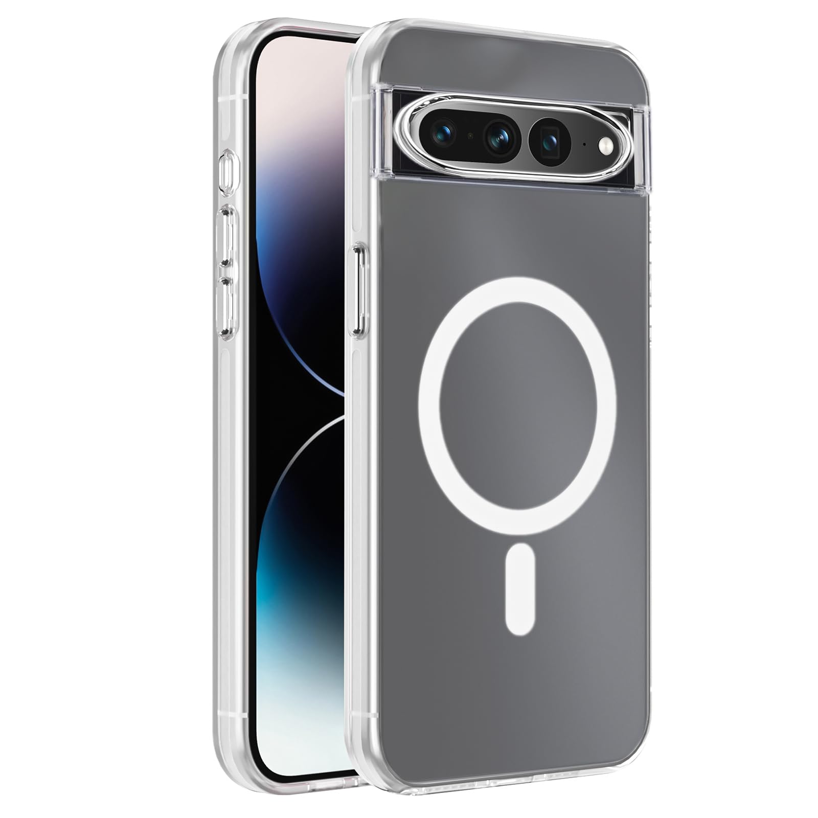 Dl3 Mobilak Case For Google Pixel 7 Pro Case Crystal Clear [Not Compatible with MagSafe] Soft TPU Gel Case Flexible Silicone Anti-Scratch Transparent TPU Cover - Clear