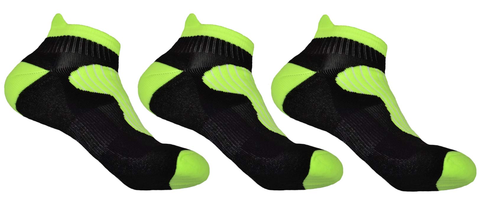 3 pairs of Mens Running socks with Coolmax - Ankle & Arch Support