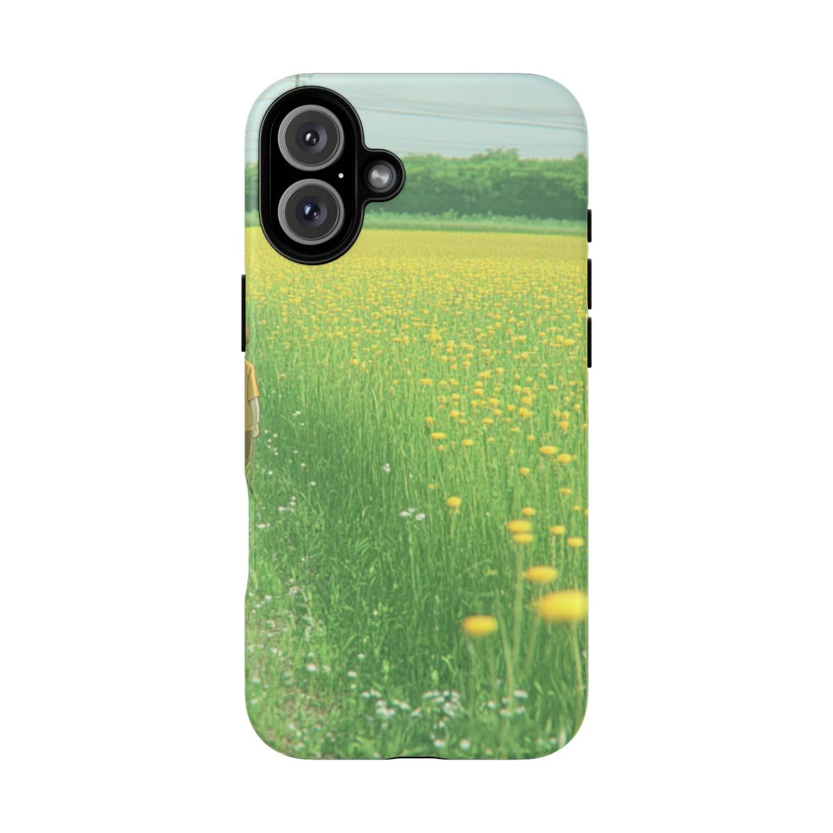 Coque rigide mate iPhone 16 Plus antichoc motif champ de fleurs - 5