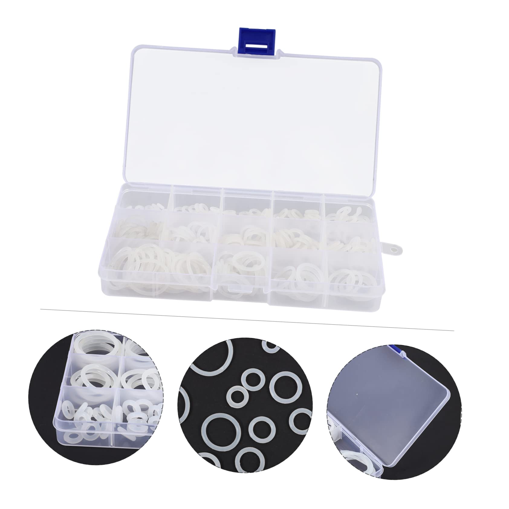 TOPBATHY 3 Set Rondelle Nylon Assortite Da Guarnizioni Impermeabili Per Riparazioni Idrauliche E Meccaniche Alla Corrosione E Alla Stoccaggio Conveniente E Applicazione 260 Pezzi*3