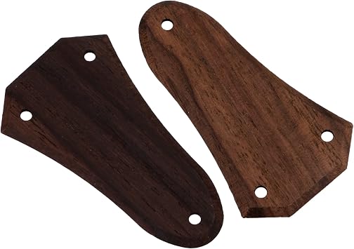 Lovermusic 2 Pcs Rosewood Electric Guitar Truss Rod Cover 3 Hole Replacement for LP