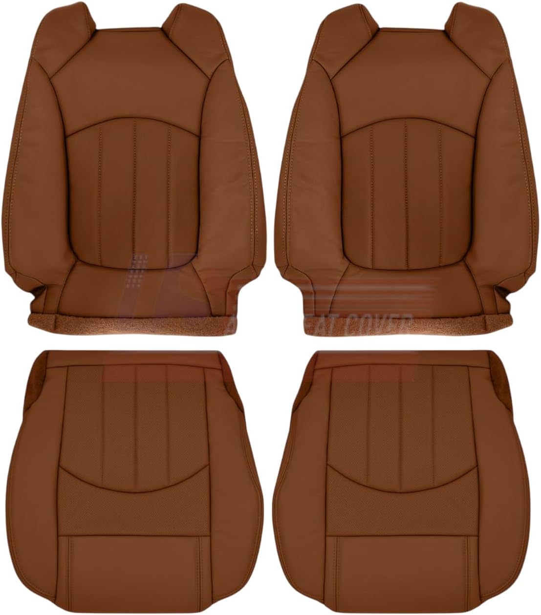 2015-2017 fits Chevy Traverse Genuine Leather Perf. Front Seat Covers Saddle Up (Placement on Vehicle:Driver and Passenger Top and Bottom;)