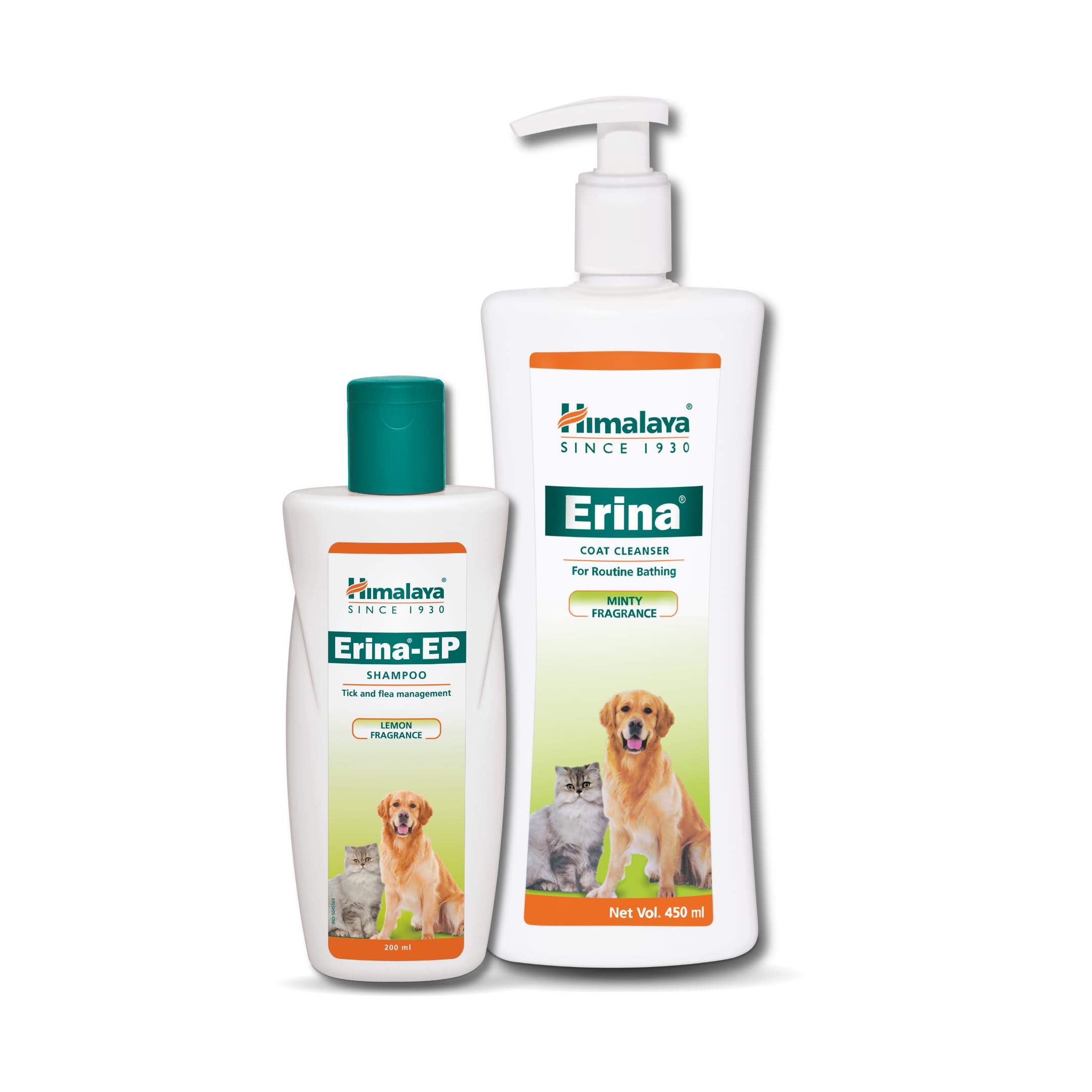 Combo of Erina Coat Cleanser, 450 ml & Erina-EP Tick and Flea Control Shampoo, 200 ml