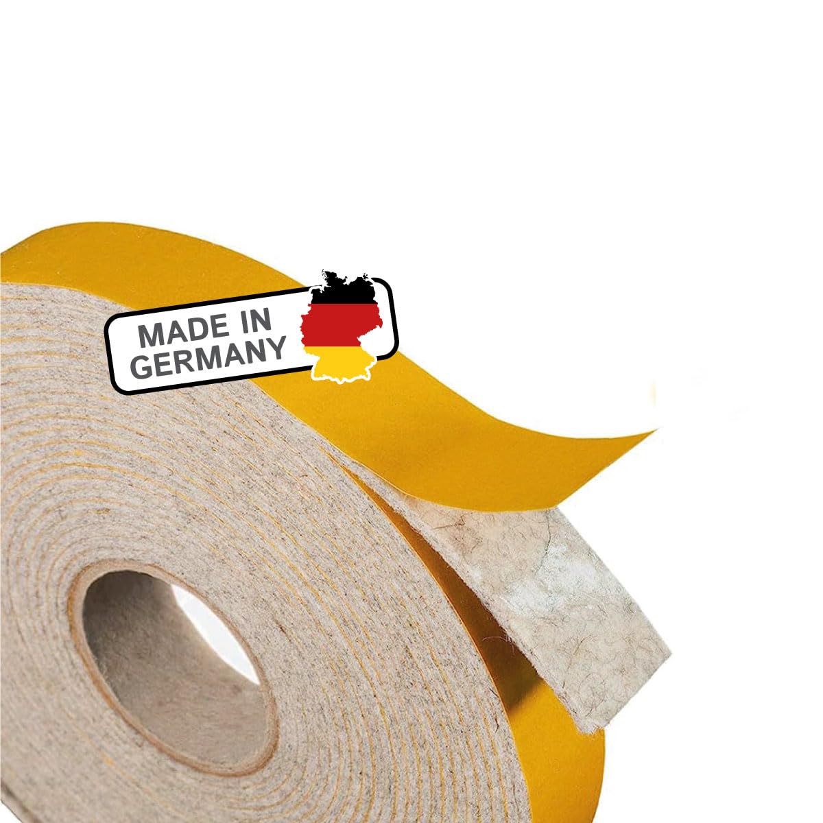 The Felt Store vilttape zelfklevend, 50 mm breed, 2 mm dik, 6 m lang