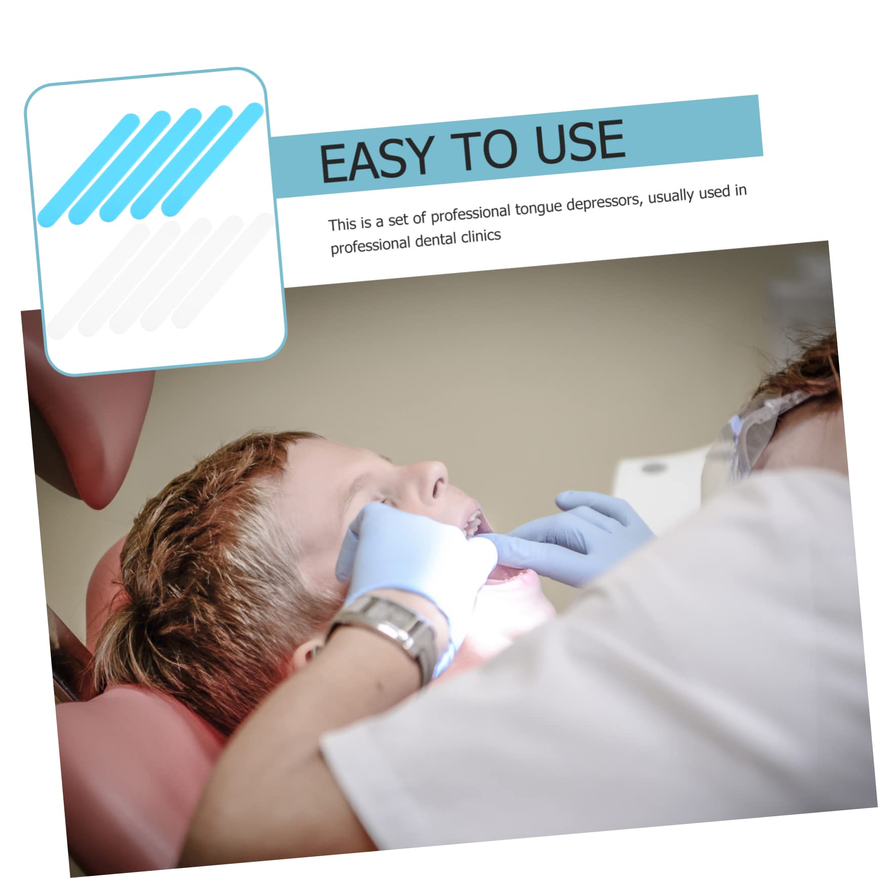 FUNOMOCYA 40 Pcs Stirring Rod Clinic Facial Wax Mixing Stick Facial Spatula Paint Stir Sticks Practical Professional Spoons Pp re-usable