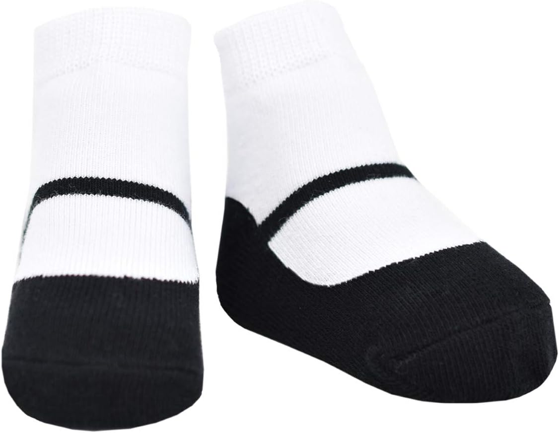 baby emporio Baby Girl Socks – Mary Jane, Sneaker & Ballerina Styles – Non-Slip Cotton Socks
