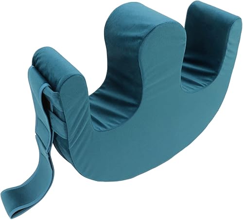 Walfront Dispositivo de torneado de paciente postrado en cama, dispositivo de giro en forma de U, almohadilla de rotación en forma de U con correa,
