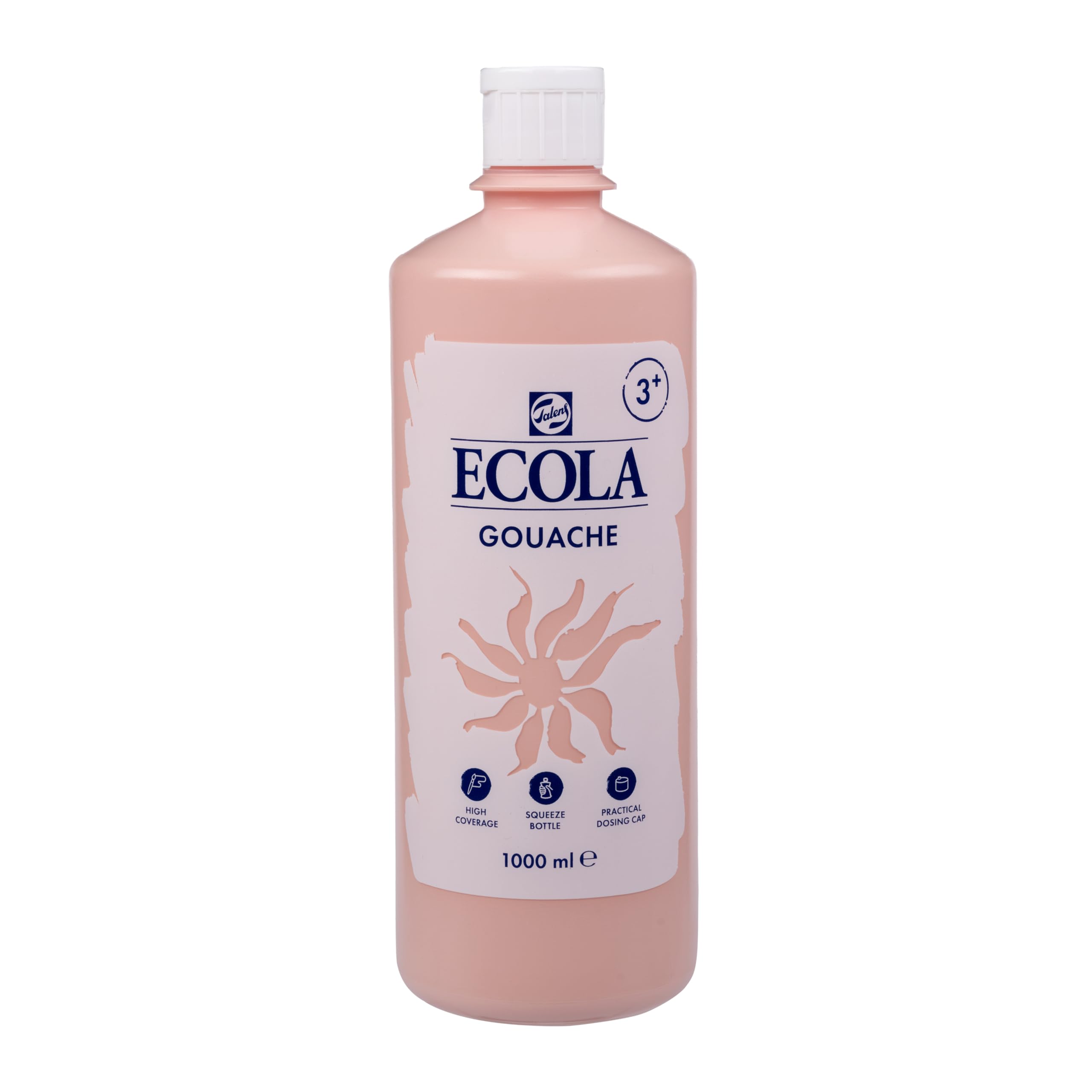 Peinture pour affiches beige rose nettoyable à l'eau pour peindre sans taches
