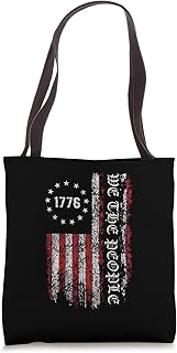 Vintage American Flag We the People 1776 Tote Bag