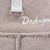 smalllee_lucky_store Haustier-Wildlederjacke, Sherpa-Fleece-gefütterter Wintermantel mit D-Ring für kleine Hunde, Katzen, Jungen, Welpen, Chihuahua, Yorkie, warme Kleidung für kaltes Wetter, Grau, M