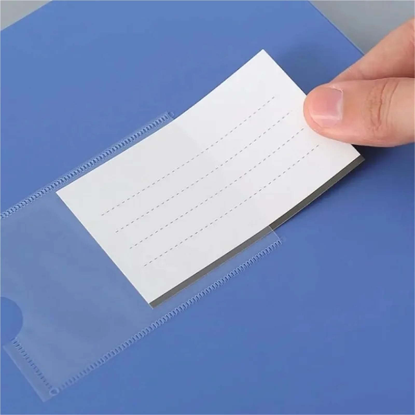 Carpeta Box Carpeta de archivos A4, caja de almacenamiento de papel gruesa de plástico multifuncional, color negro y azul, contrato Para Almacenar Documentos(Black-2cm)