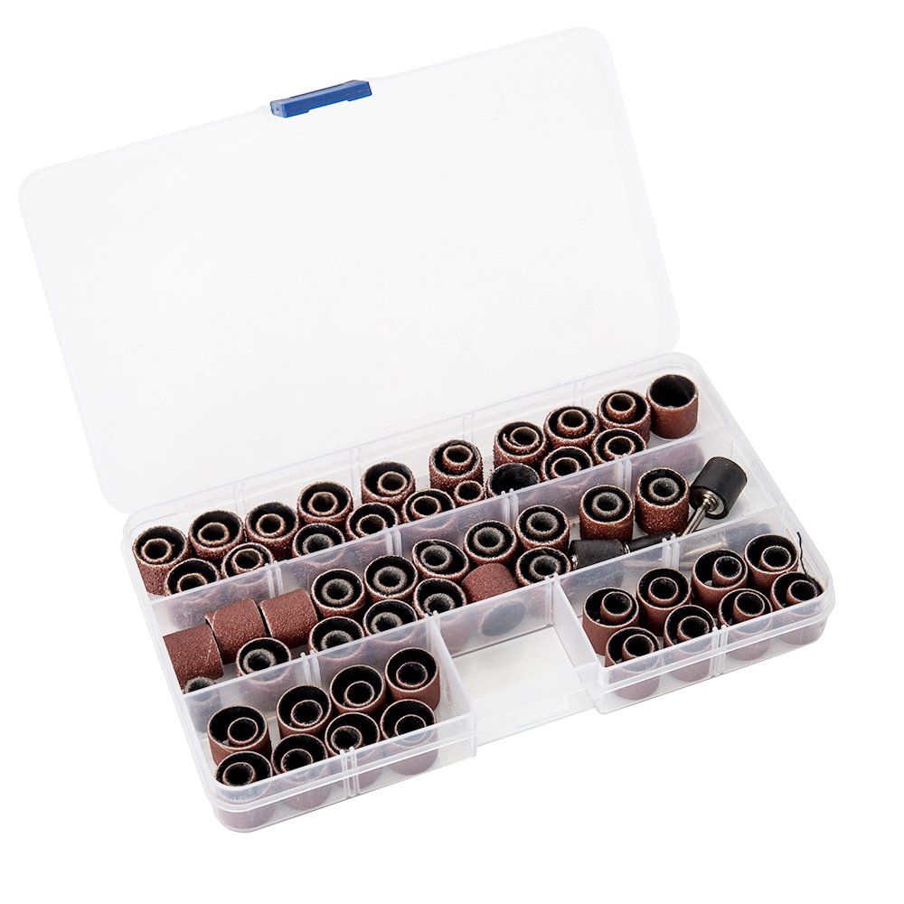 HSHGZSR 104 Pcs Sanding Band Drum Sleeve 60 120 320 Grit 1/4