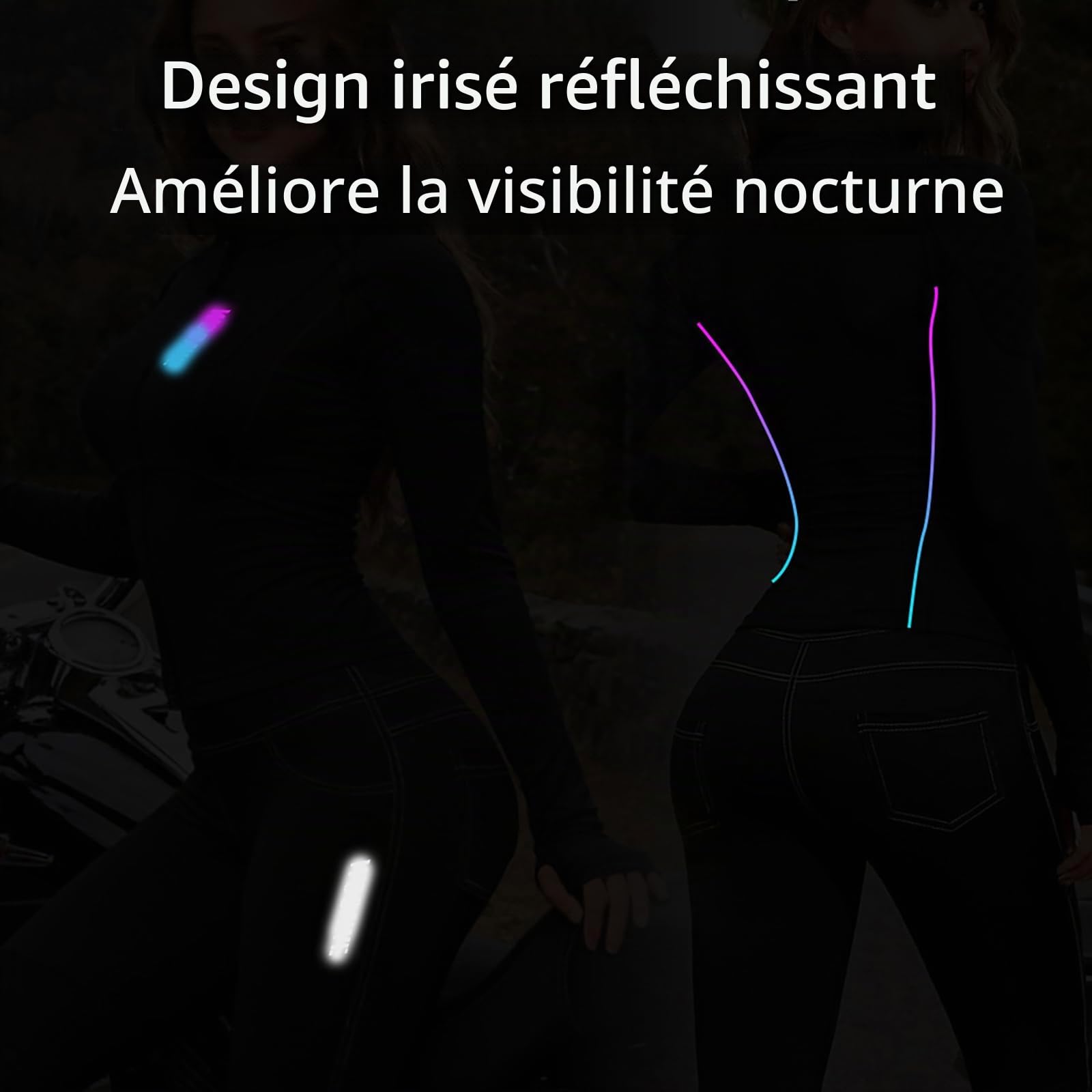 Veste De Moto Pour Femme Avec Protections Amovibles, Sous-couche Respirante À Séchage Rapide, Veste De Protection Réfléchissante Pour La Conduite En Ville Et Les Longs Trajets