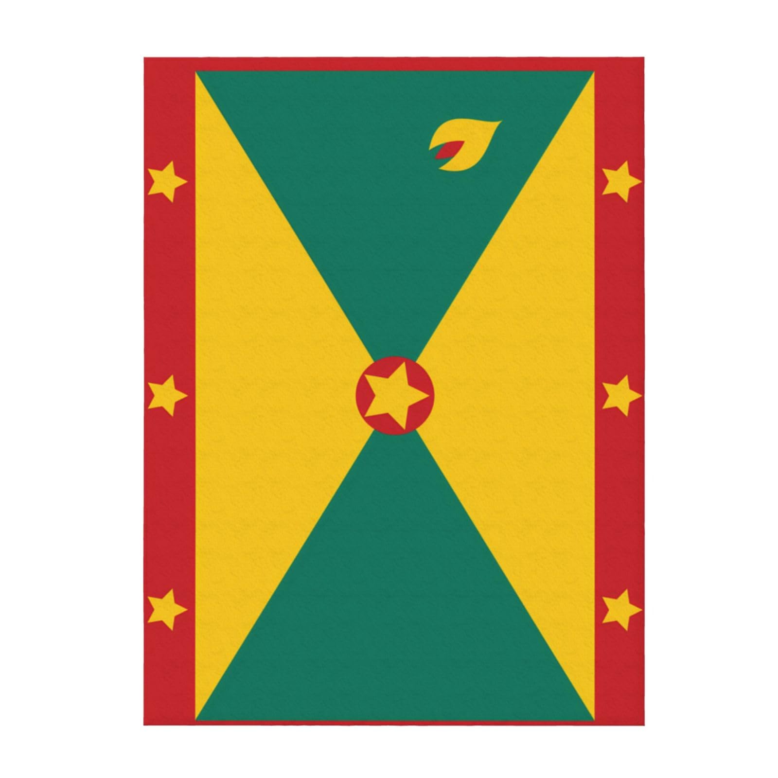 Flag of Grenada Fashion Flannel Bed Blanket 40" X 30" Cozy Blanket Soft and Warm Sofa Blanket, Bedroom Blanket