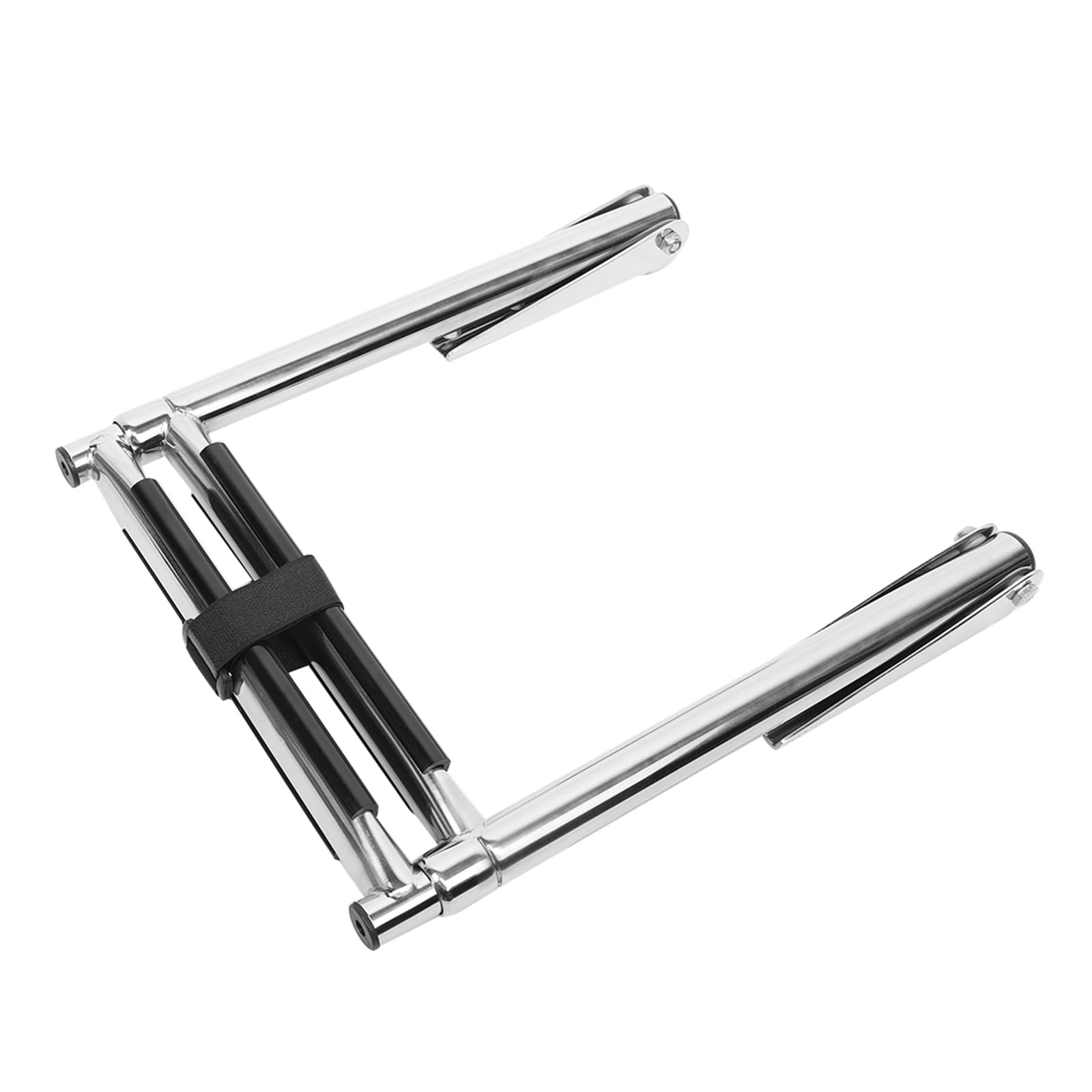 Generic Scaletta per Barca Telescopica a 2 Gradini Scaletta per Pontile in Acciaio Inossidabile con Gradini Antiscivolo per Barche, Yacht, Piscine | Design di Livello Marino | Accessorio per Moto