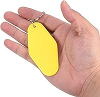 Vista 96 de PATIKIL Vintage Motel Llavero, en blanco Hotel Llaveros Llaveros