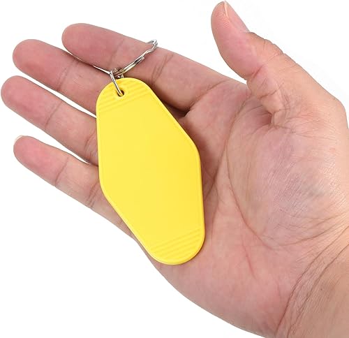 Vista 96 de PATIKIL Vintage Motel Llavero, en blanco Hotel Llaveros Llaveros