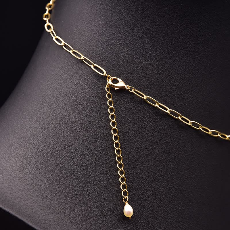 Collier fleurs perles naturelles et gemmes colorées design irrégulier chic