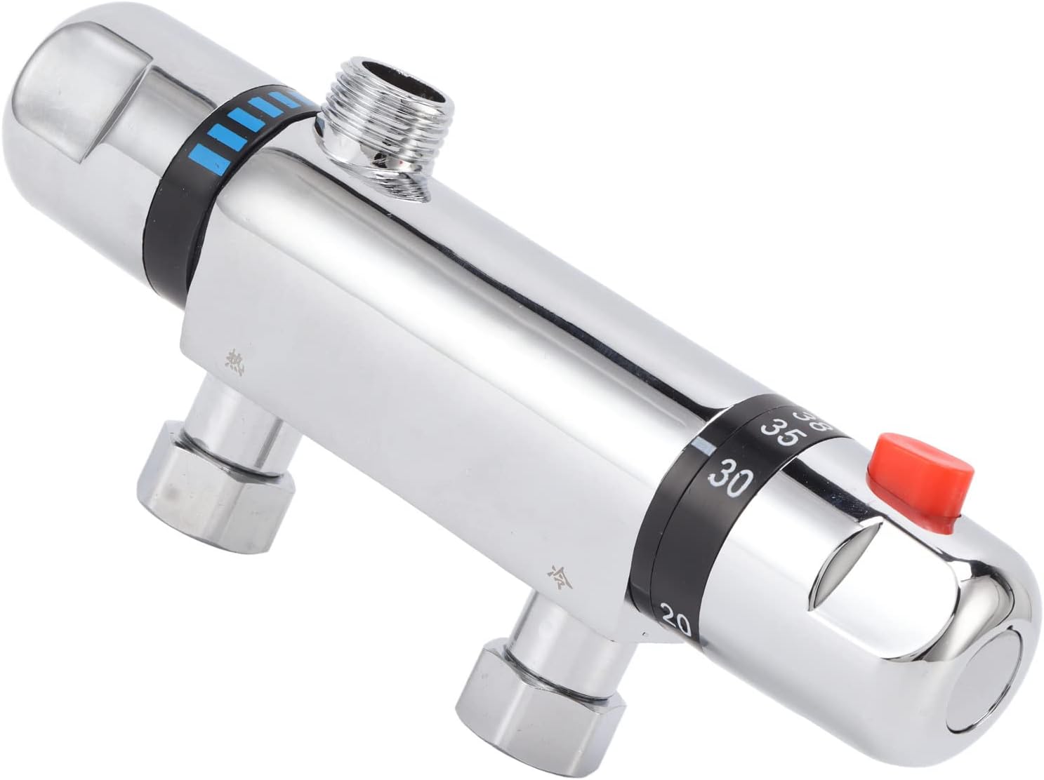 Thermostatic Mixing Valve DN15 | Constant Temperature Control for Shower/Bathroom/Sink | Stainless Steel Protection Valve with Check Function
