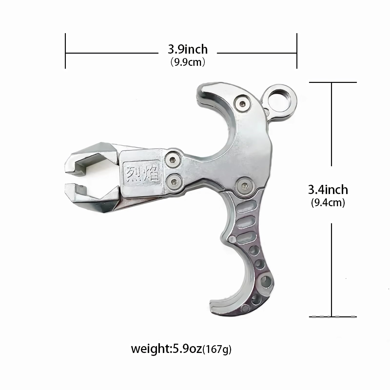 Dispositivo di Rilascio per Fionda Portatile in Acciaio Inossidabile Impugnatura di Rilascio per Fionda Accessori per Tiro a Segno e Pesca Freccette per Tiro a Segno